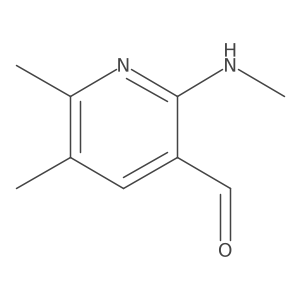5,6-Dimethyl-2-(methylamino)nicotinaldehyde结构式
