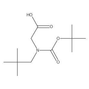 n-(Tert-butoxycarbonyl)-N-neopentylglycine Structure