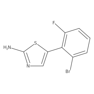 5-(2-Bromo-6-fluorophenyl)thiazol-2-amine Structure