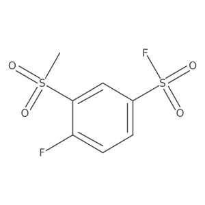 4-Fluoro-3-methanesulfonylbenzene-1-sulfonyl fluoride Structure