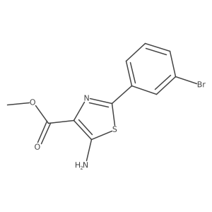 Methyl 5-amino-2-(3-bromophenyl)thiazole-4-carboxylate结构式
