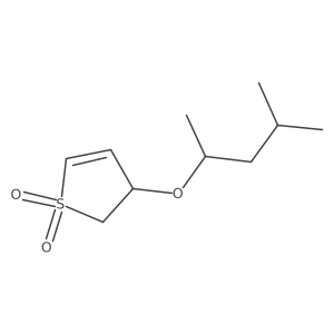 3-[(4-Methylpentan-2-yl)oxy]-2,3-dihydro-1lambda6-thiophene-1,1-dione结构式