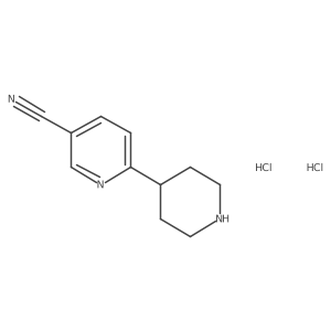 6-(Piperidin-4-yl)pyridine-3-carbonitrile dihydrochloride结构式