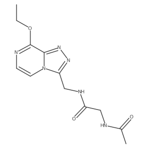 2-acetamido-N-((8-ethoxy-[1,2,4]triazolo[4,3-a]pyrazin-3-yl)methyl)acetamide结构式