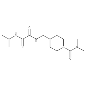 N1-((1-(dimethylcarbamoyl)piperidin-4-yl)methyl)-N2-isopropyloxalamide Structure