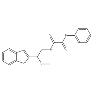 N1-(2-(benzofuran-2-yl)-2-methoxyethyl)-N2-phenyloxalamide Structure