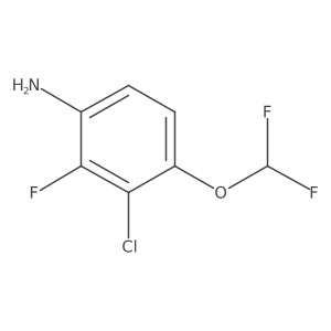 3-Chloro-4-(difluoromethoxy)-2-fluoroaniline Structure