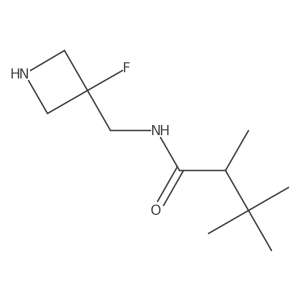 N-[(3-fluoroazetidin-3-yl)methyl]-2,3,3-trimethylbutanamide结构式
