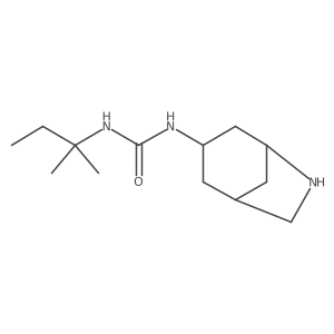 1-{6-Azabicyclo[3.2.1]octan-3-yl}-3-(2-methylbutan-2-yl)urea Structure
