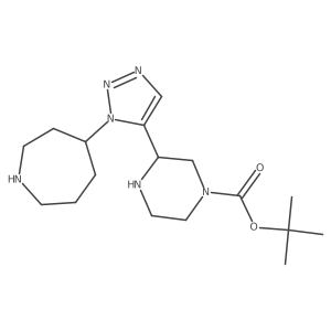 tert-butyl 3-[1-(azepan-4-yl)-1H-1,2,3-triazol-5-yl]piperazine-1-carboxylate Structure