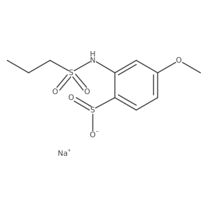 Sodium 4-methoxy-2-(propane-1-sulfonamido)benzene-1-sulfinate Structure