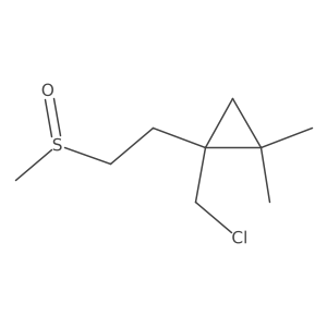 1-(Chloromethyl)-1-(2-methanesulfinylethyl)-2,2-dimethylcyclopropane Structure