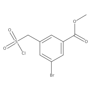 Methyl 3-bromo-5-[(chlorosulfonyl)methyl]benzoate Structure