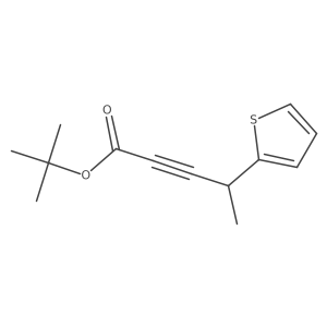 Tert-butyl 4-(thiophen-2-yl)pent-2-ynoate Structure