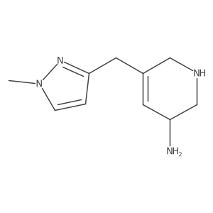 5-[(1-methyl-1H-pyrazol-3-yl)methyl]-1,2,3,6-tetrahydropyridin-3-amine Structure
