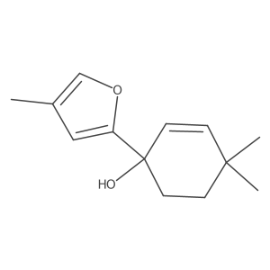 4,4-Dimethyl-1-(4-methylfuran-2-yl)cyclohex-2-en-1-ol结构式