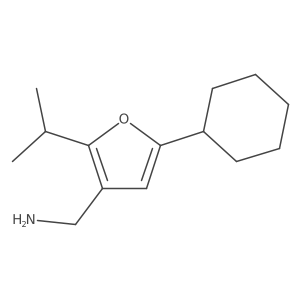 [5-Cyclohexyl-2-(propan-2-yl)furan-3-yl]methanamine结构式