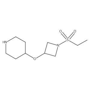 4-{[1-(Ethanesulfonyl)azetidin-3-yl]oxy}piperidine结构式