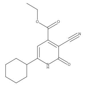 Ethyl 3-cyano-6-cyclohexyl-2-hydroxypyridine-4-carboxylate Structure