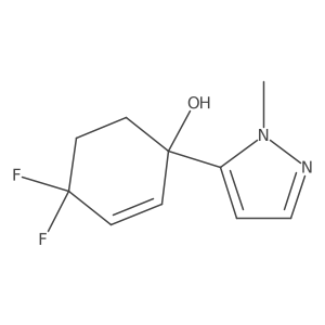 4,4-difluoro-1-(1-methyl-1H-pyrazol-5-yl)cyclohex-2-en-1-ol Structure