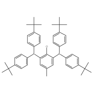 N1,N1,N3,N3-Tetrakis(4-(tert-butyl)phenyl)-2-chloro-5-methylbenzene-1,3-diamine结构式