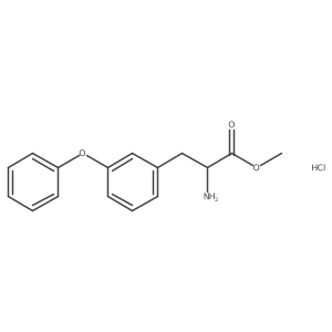 Methyl 2-amino-3-(3-phenoxyphenyl)propanoate hydrochloride Structure