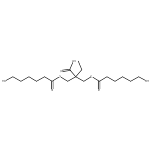 Poly[oxy(1-oxo-1,6-hexanediyl)], I+/-,I+/-a(2)-(2-carboxy-2-ethyl-1,3-propanediyl)bis[I-hydroxy- Structure