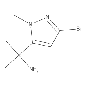 2-(3-bromo-1-methyl-1H-pyrazol-5-yl)propan-2-amine Structure