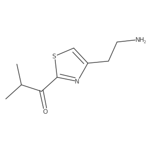1-[4-(2-Aminoethyl)-1,3-thiazol-2-yl]-2-methylpropan-1-one Structure