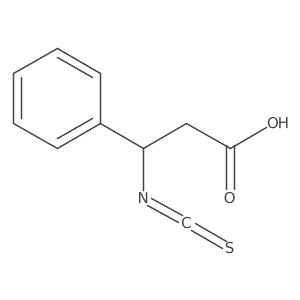 3-Isothiocyanato-3-phenylpropanoic acid Structure