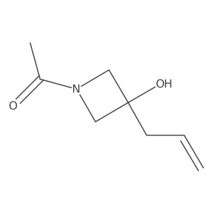 1-[3-Hydroxy-3-(prop-2-en-1-yl)azetidin-1-yl]ethan-1-one结构式