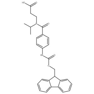 3-{1-[4-({[(9H-fluoren-9-yl)methoxy]carbonyl}amino)phenyl]-N-(propan-2-yl)formamido}propanoic acid结构式