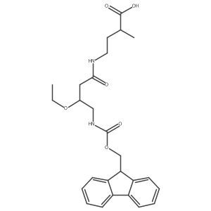 4-[3-ethoxy-4-({[(9H-fluoren-9-yl)methoxy]carbonyl}amino)butanamido]-2-methylbutanoic acid Structure