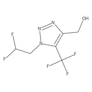 [1-(2,2-difluoroethyl)-5-(trifluoromethyl)-1H-1,2,3-triazol-4-yl]methanol Structure