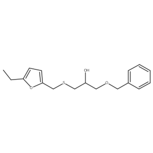 1-(Benzyloxy)-3-{[(5-ethylfuran-2-yl)methyl]sulfanyl}propan-2-ol结构式