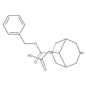 2-{3-[(Benzyloxy)carbonyl]-3,7-diazabicyclo[3.3.1]nonan-9-yl}acetic acid Structure