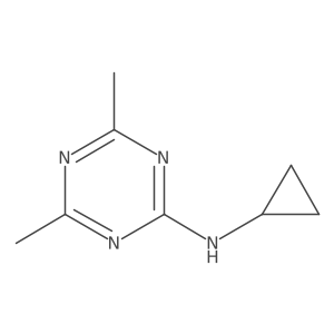 N-cyclopropyl-4,6-dimethyl-1,3,5-triazin-2-amine结构式