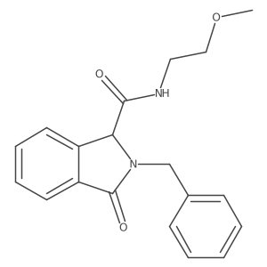 2-Benzyl-n-(2-methoxyethyl)-3-oxoisoindoline-1-carboxamide Structure