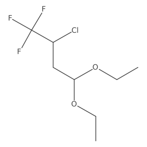 2-Chloro-4,4-diethoxy-1,1,1-trifluorobutane Structure