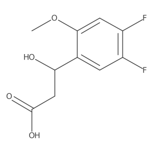 (3S)-3-(4,5-difluoro-2-methoxyphenyl)-3-hydroxypropanoic acid结构式