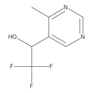 (1R)-2,2,2-trifluoro-1-(4-methylpyrimidin-5-yl)ethan-1-ol Structure