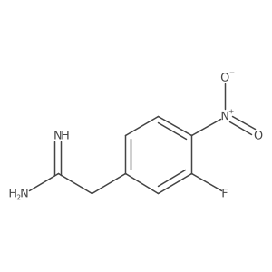 2-(3-Fluoro-4-nitrophenyl)ethanimidamide结构式