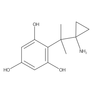2-[2-(1-Aminocyclopropyl)propan-2-yl]benzene-1,3,5-triol Structure