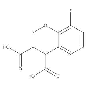2-(3-Fluoro-2-methoxyphenyl)butanedioic acid结构式