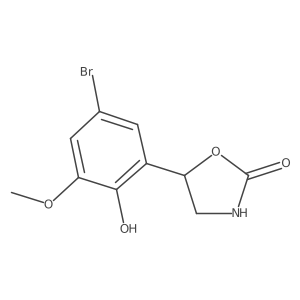 5-(5-Bromo-2-hydroxy-3-methoxyphenyl)-1,3-oxazolidin-2-one结构式