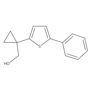 [1-(5-Phenylthiophen-2-yl)cyclopropyl]methanol结构式