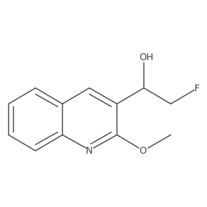 2-Fluoro-1-(2-methoxyquinolin-3-yl)ethan-1-ol结构式