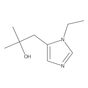 1-(1-ethyl-1H-imidazol-5-yl)-2-methylpropan-2-ol结构式