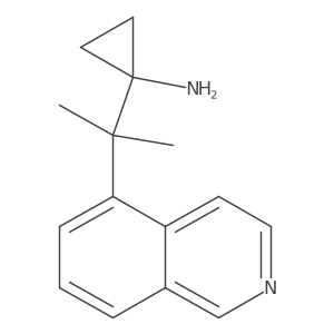 1-[2-(Isoquinolin-5-yl)propan-2-yl]cyclopropan-1-amine Structure