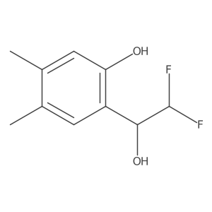 2-(2,2-Difluoro-1-hydroxyethyl)-4,5-dimethylphenol结构式